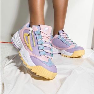 Cute Fila Pastel 3 Zip Sneakers 💚